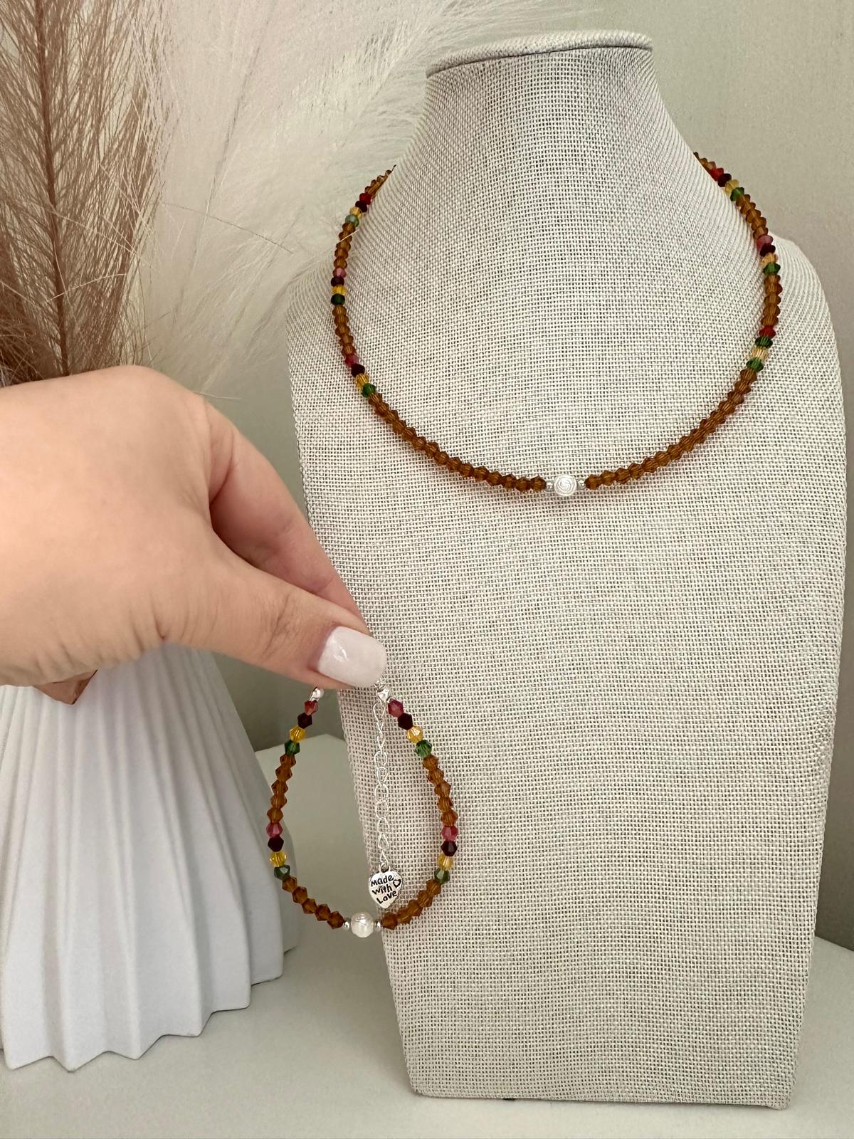 AMBER ELEGANCE Handmade Necklace, Bracelet