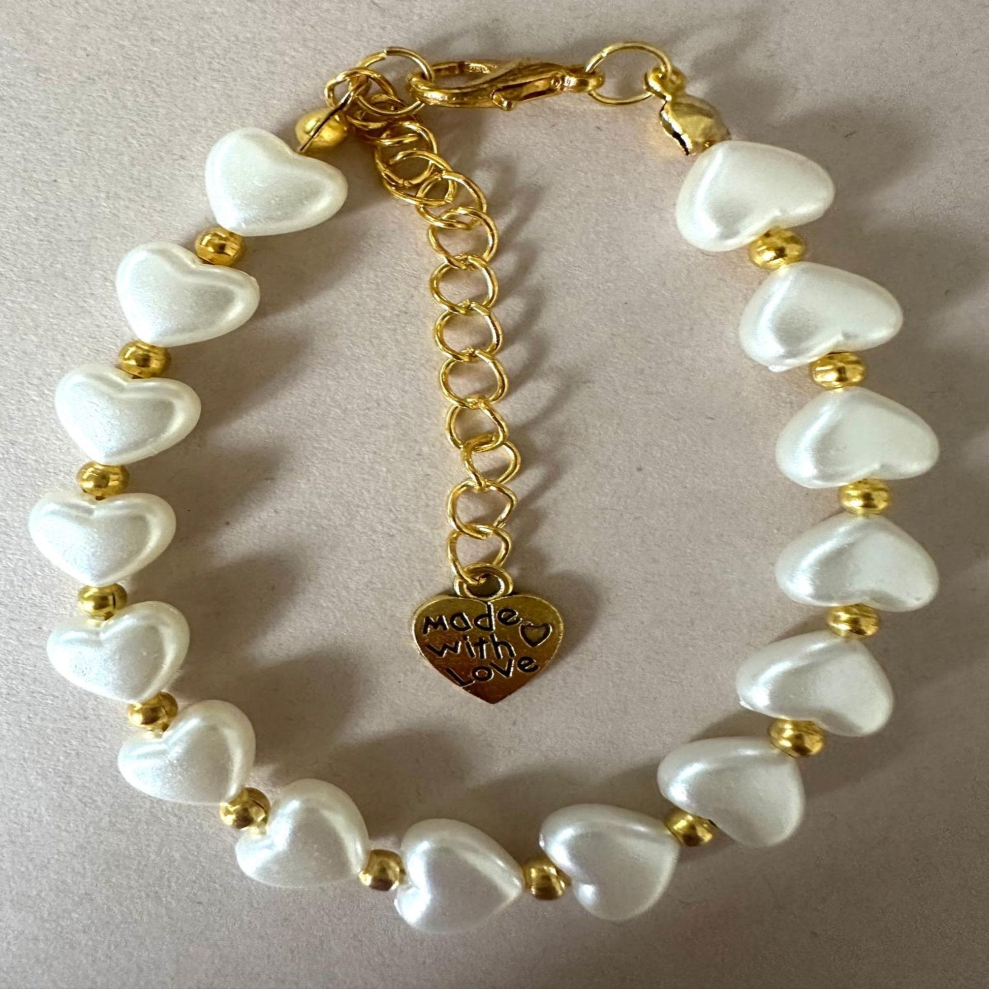 HEART PEARLY ESSENCE Handmade Bracelet 