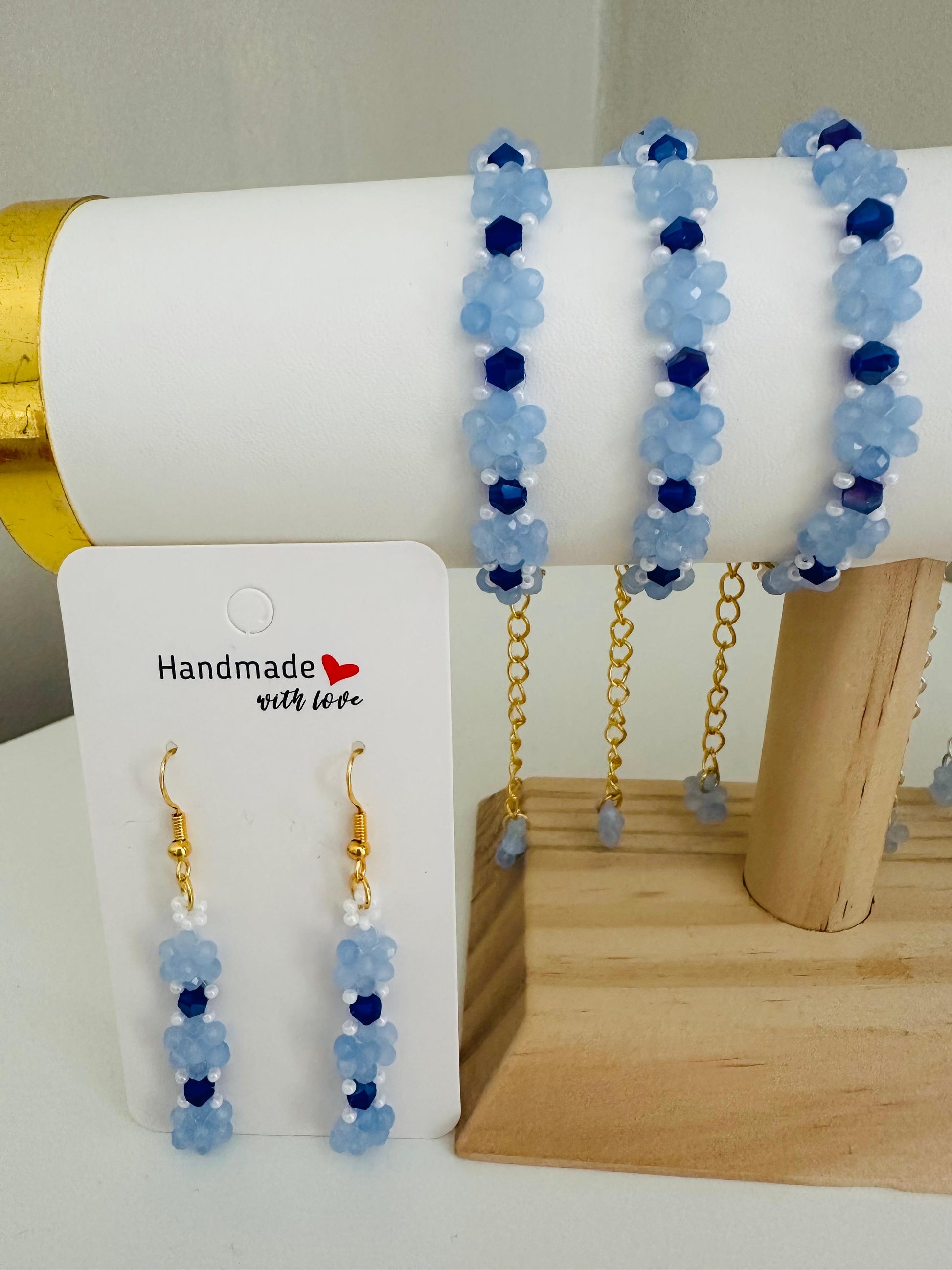 OCEAN PETALS Handmade Earrings - Gold or Silver Options