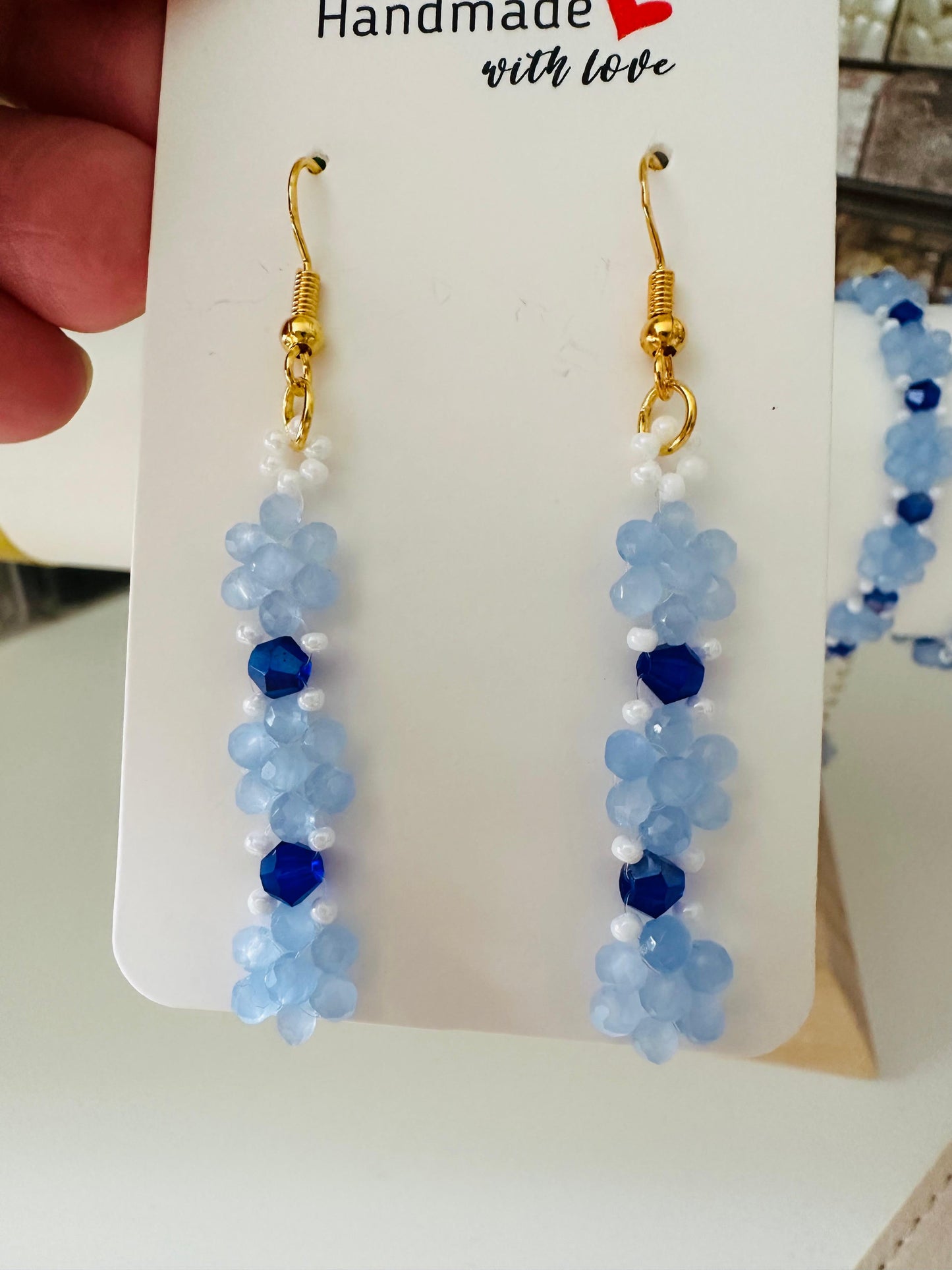 OCEAN PETALS Handmade Earrings - Gold or Silver Options