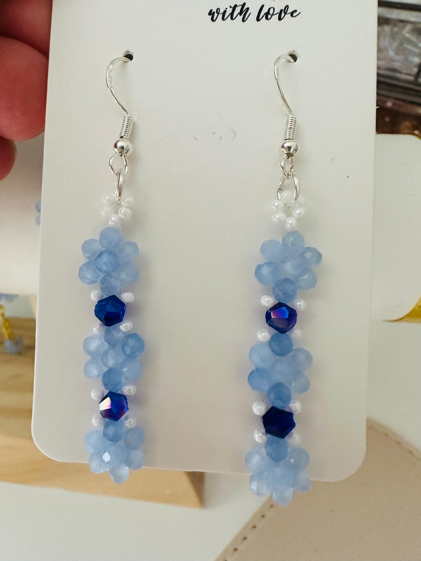 OCEAN PETALS Handmade Earrings - Gold or Silver Options