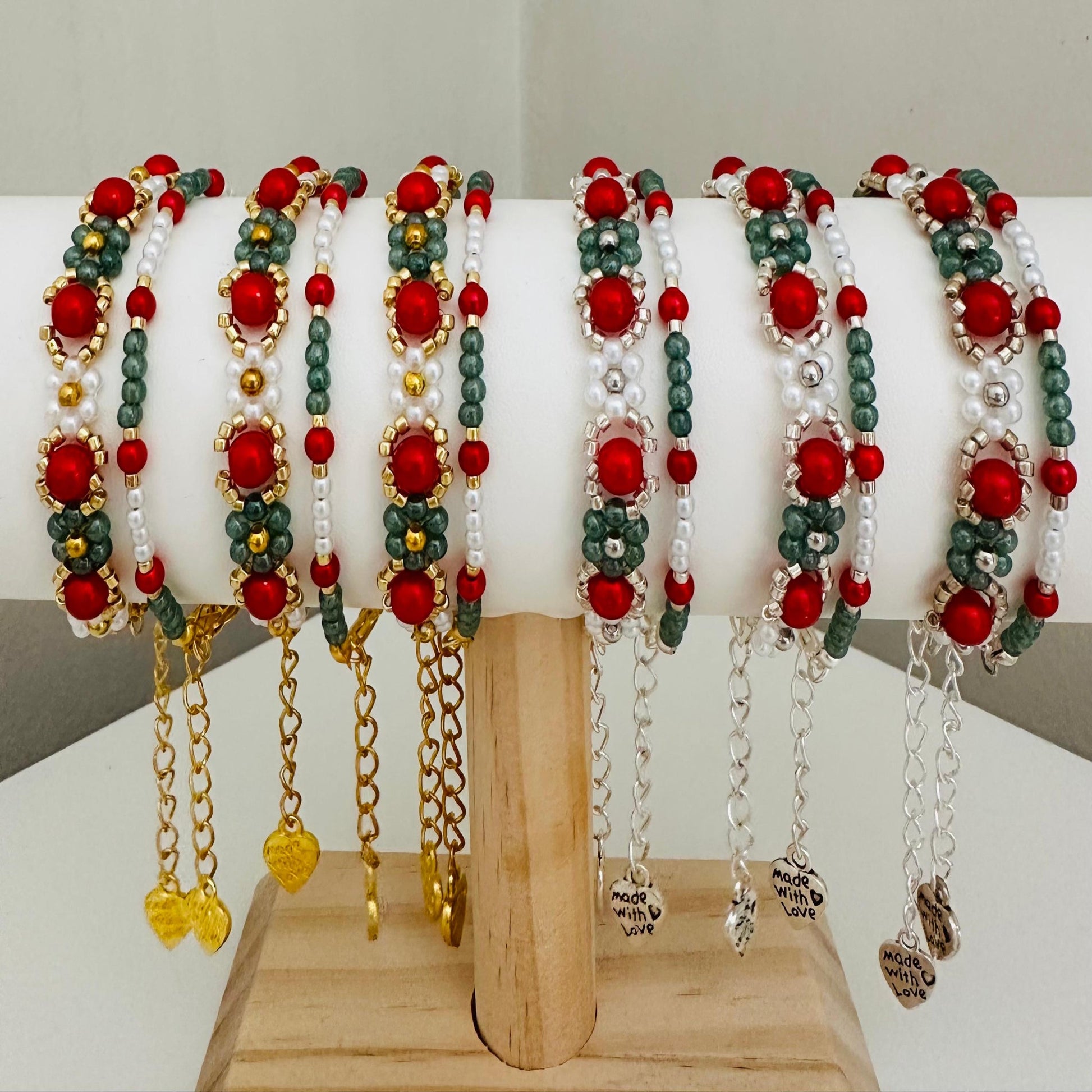 CHRISTMAS SPARKLE Bracelet Pair (Gold & Silver Option)