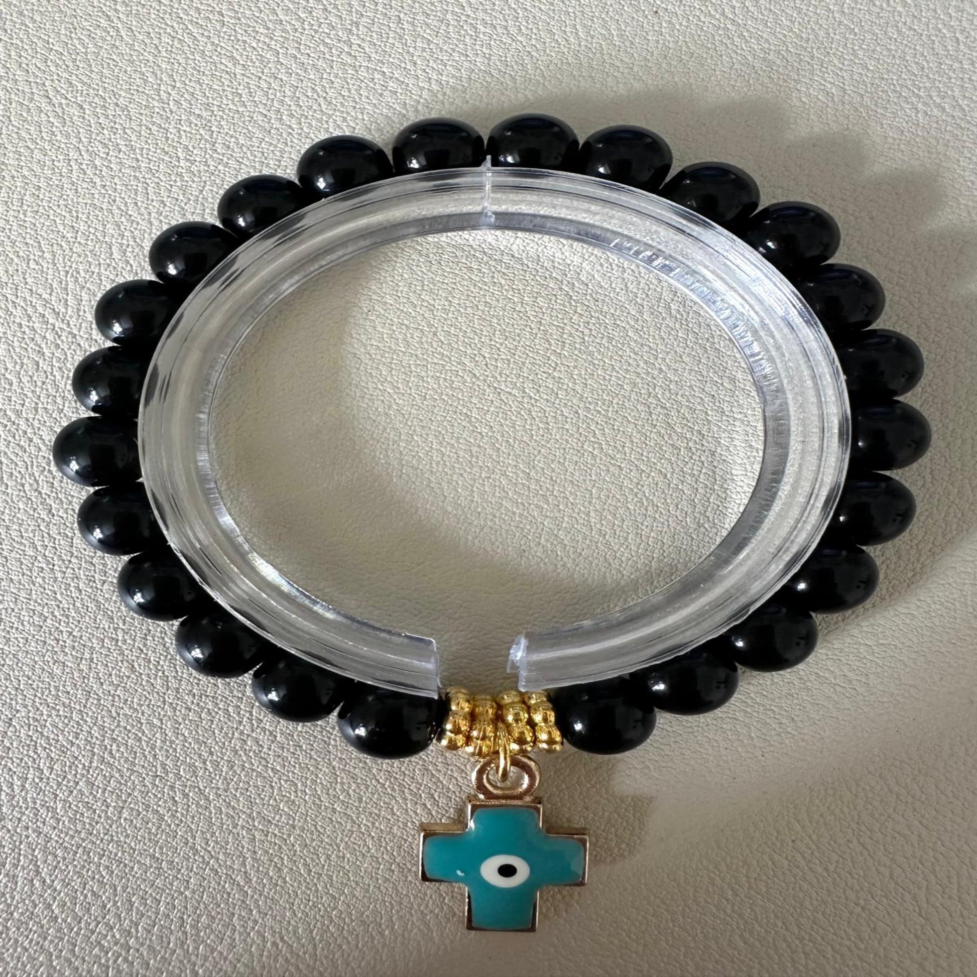 BLACK FAITH Handmade Stretch Bracelet