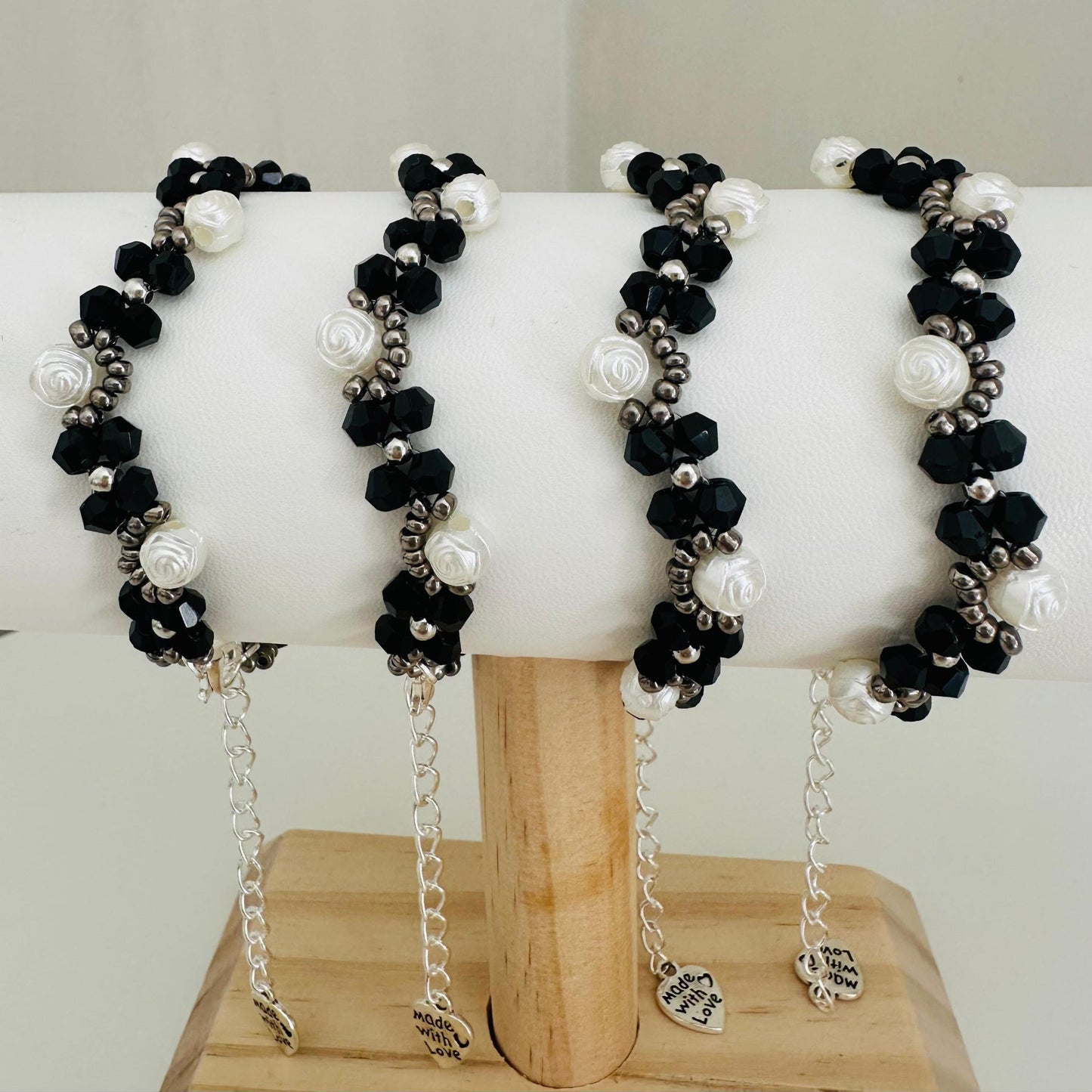 MIDNIGHT ROSES Handmade Bracelet