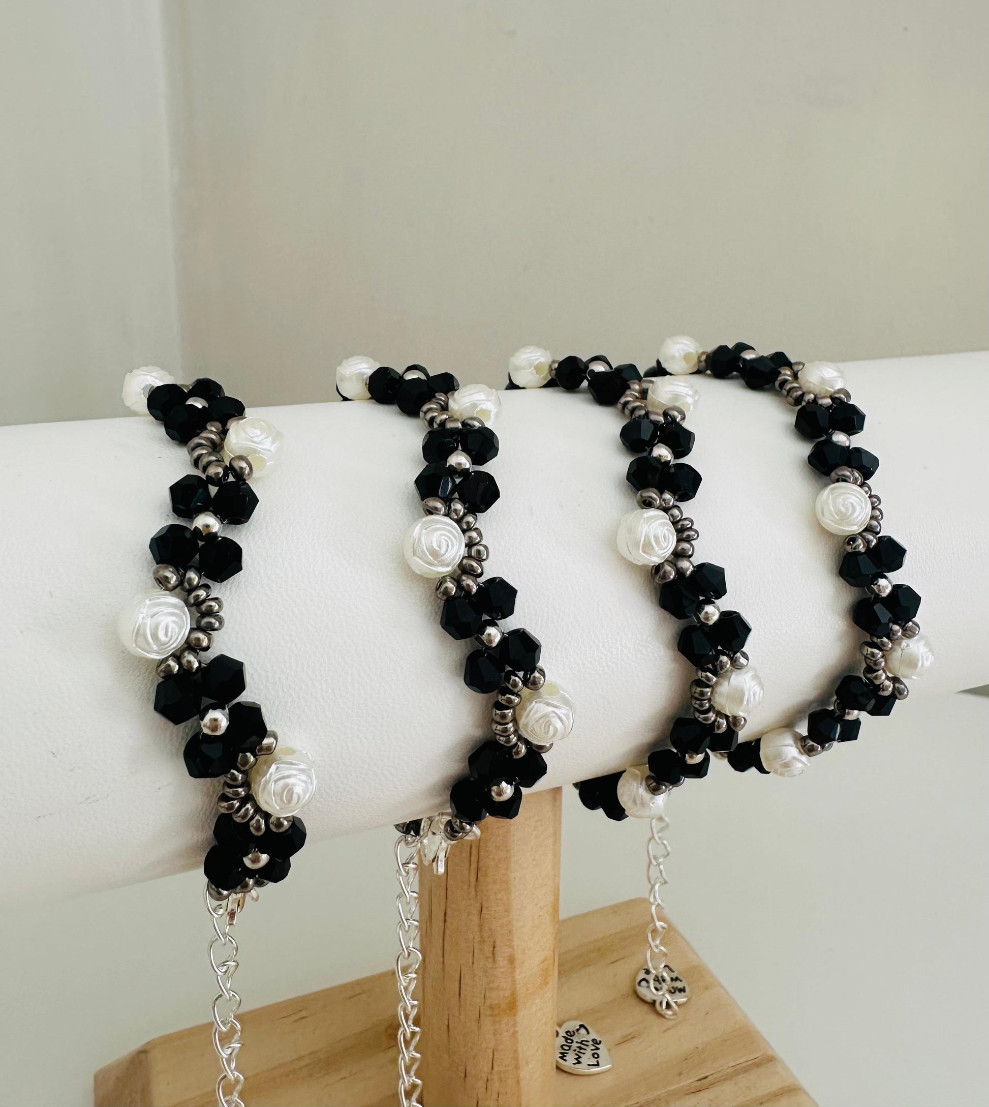 MIDNIGHT ROSES Handmade Bracelet