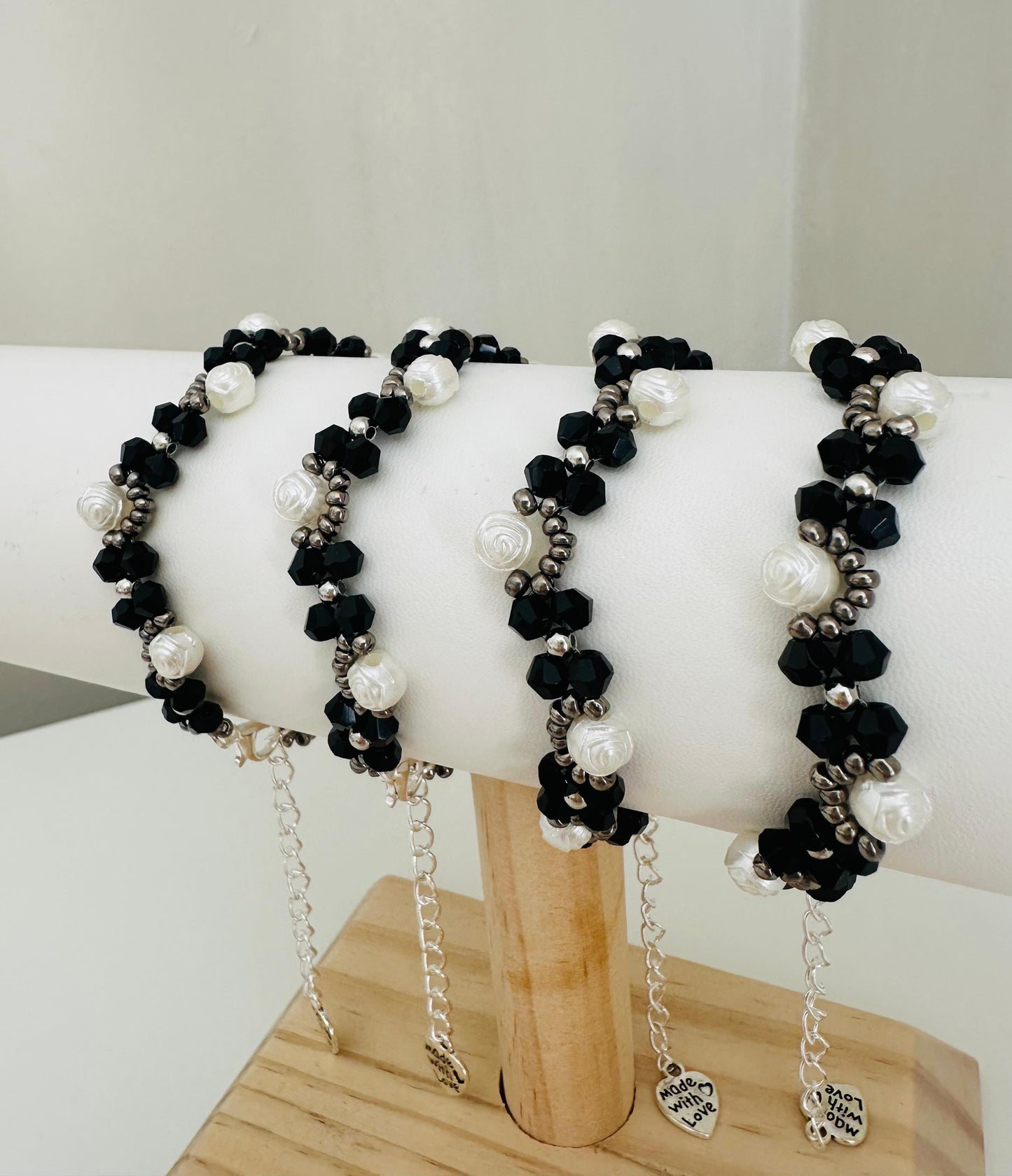 MIDNIGHT ROSES Handmade Bracelet