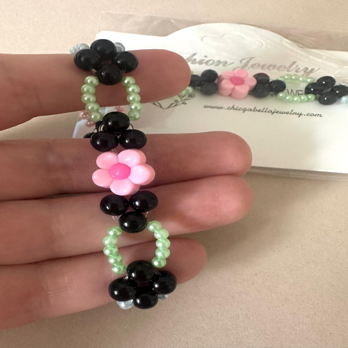 BLOOMING COLORS Stretch Handmade Bracelet 