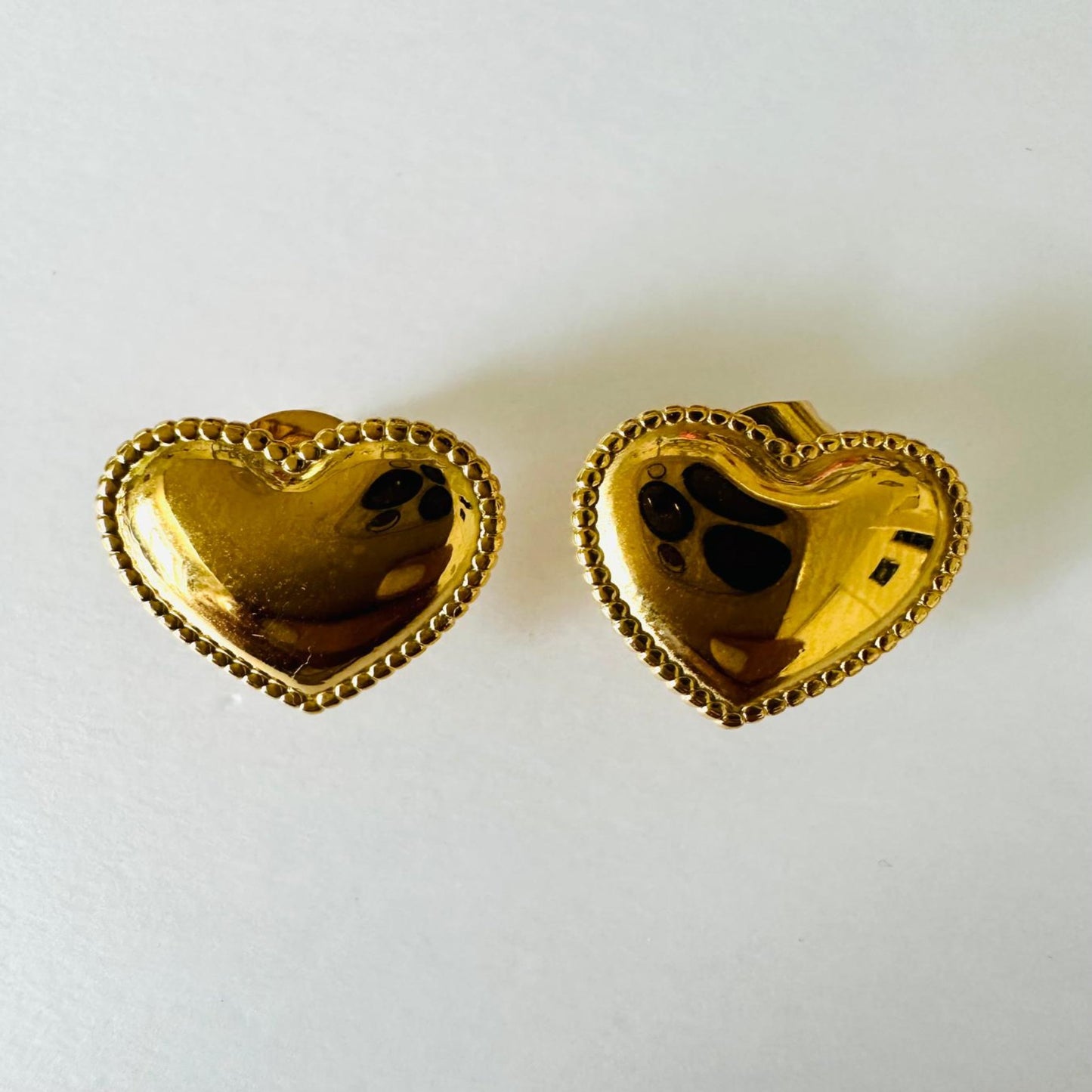 MELISSA Heart Golden Earrings