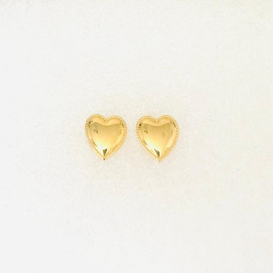 MELISSA Heart Gold Earrings