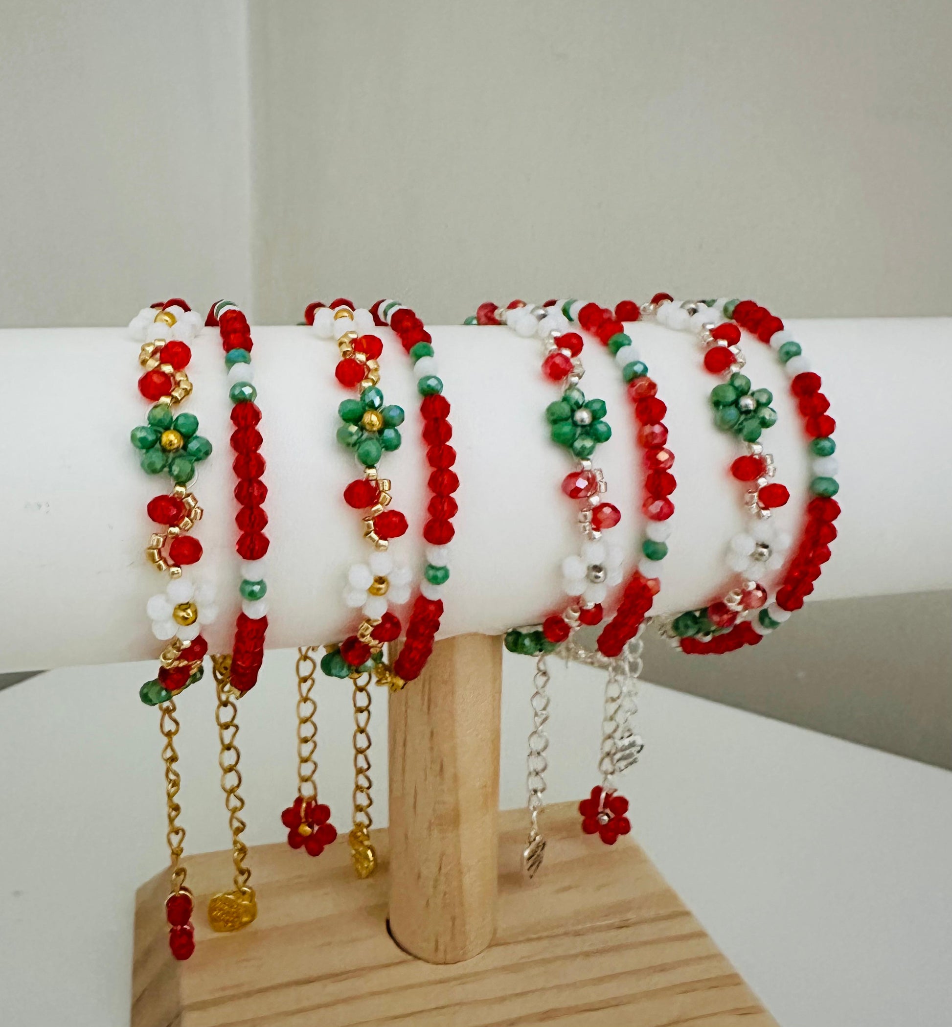 Bracelet Pair Handcrafted For Christmas - Gold And Silver Options