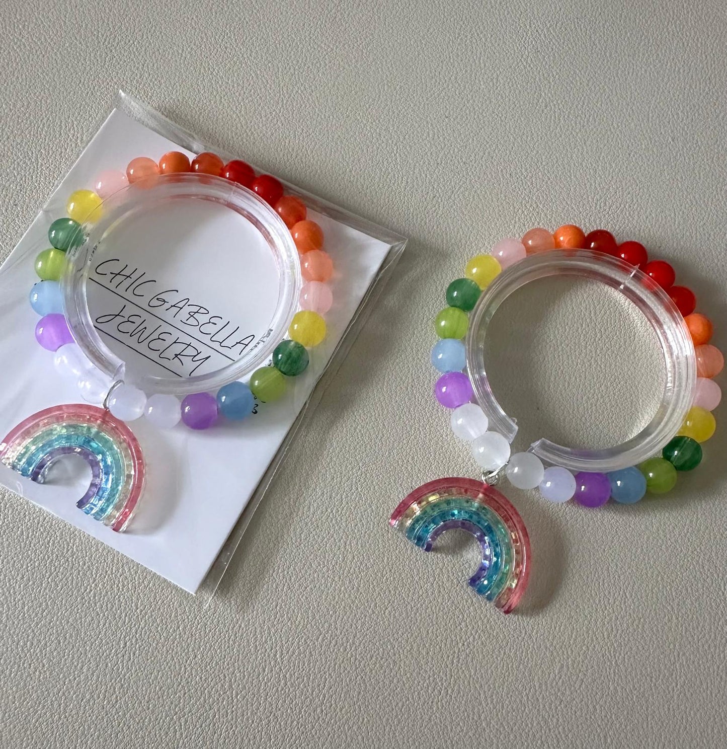 RAINBOW Handmade Stretch Bracelet 