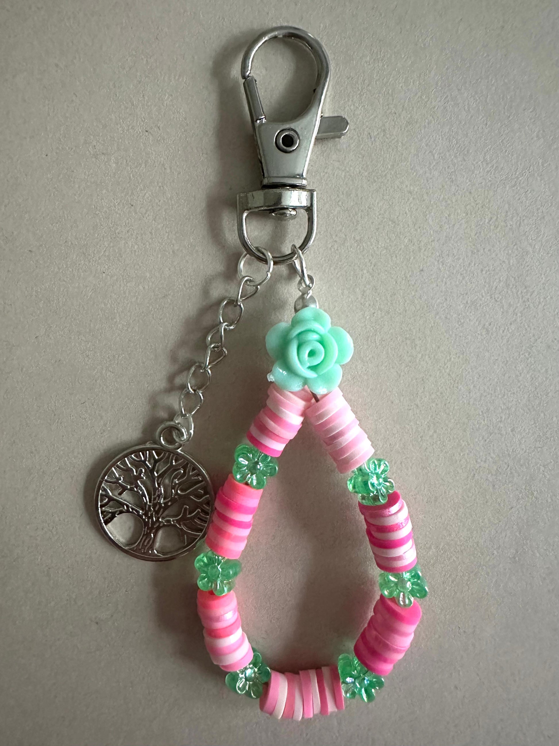 Handmade GARDEN DELIGHT Keychain