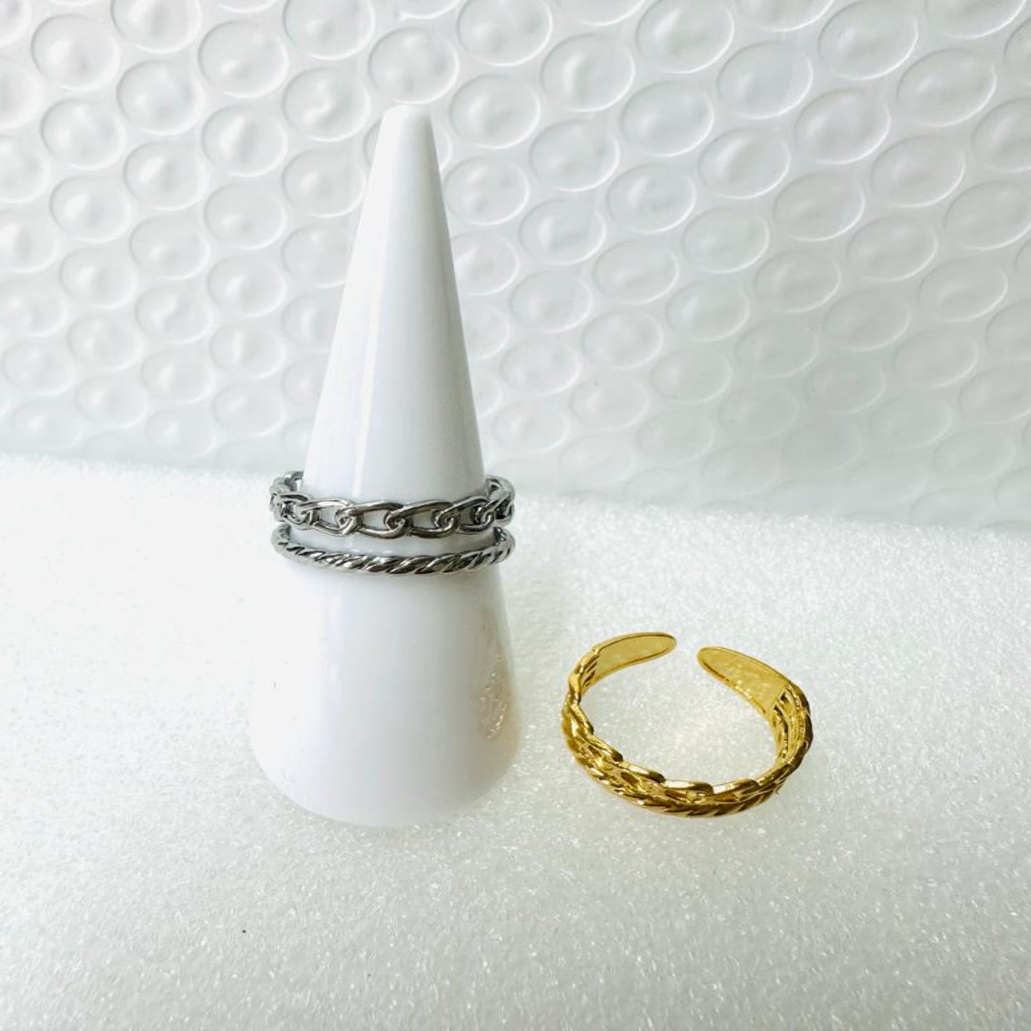 CORA Adjustable Golden / Silver Ring