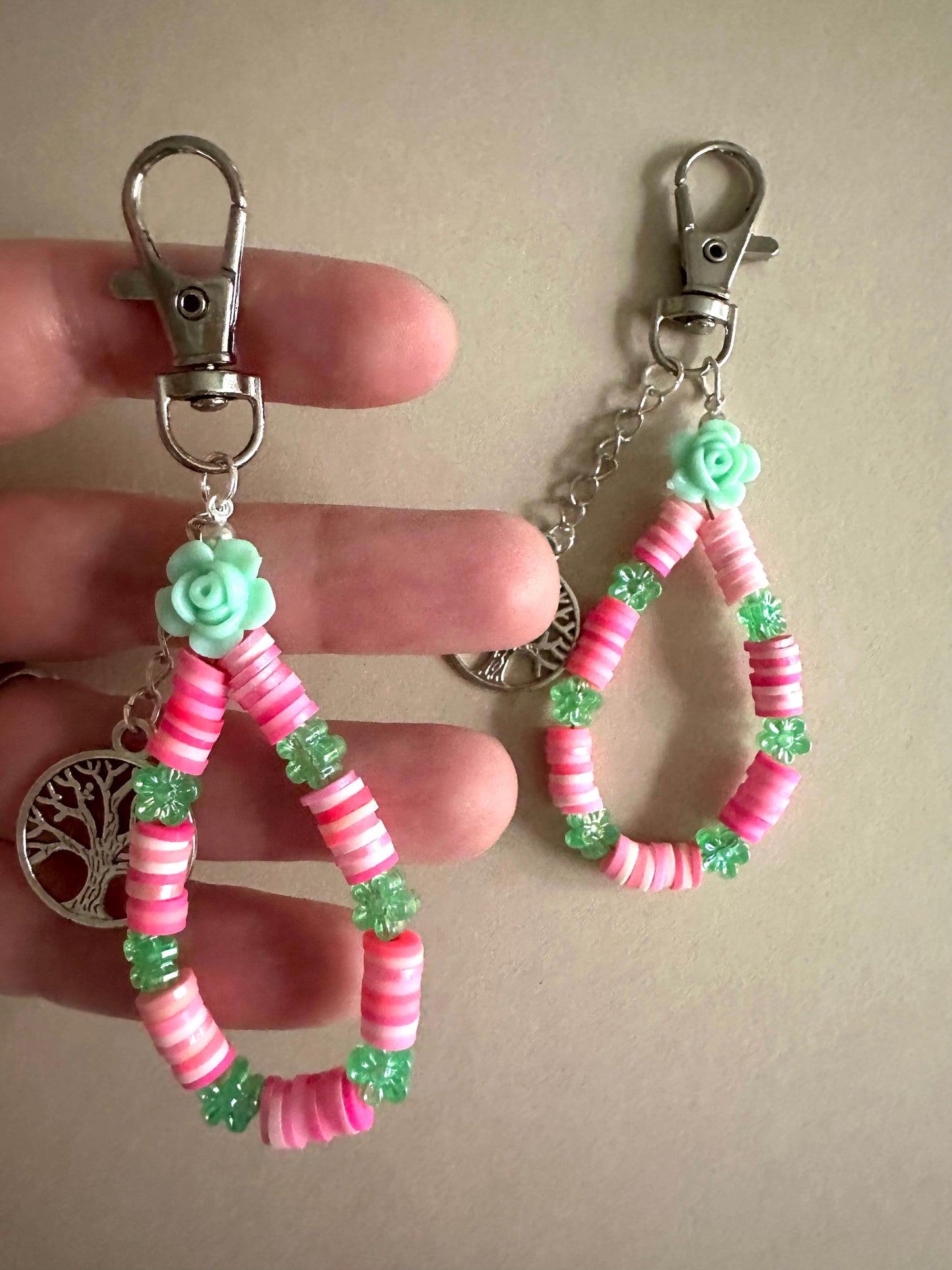 Handmade GARDEN DELIGHT Keychain