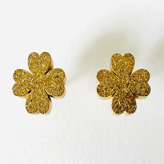  LUCKY Golden Earrings